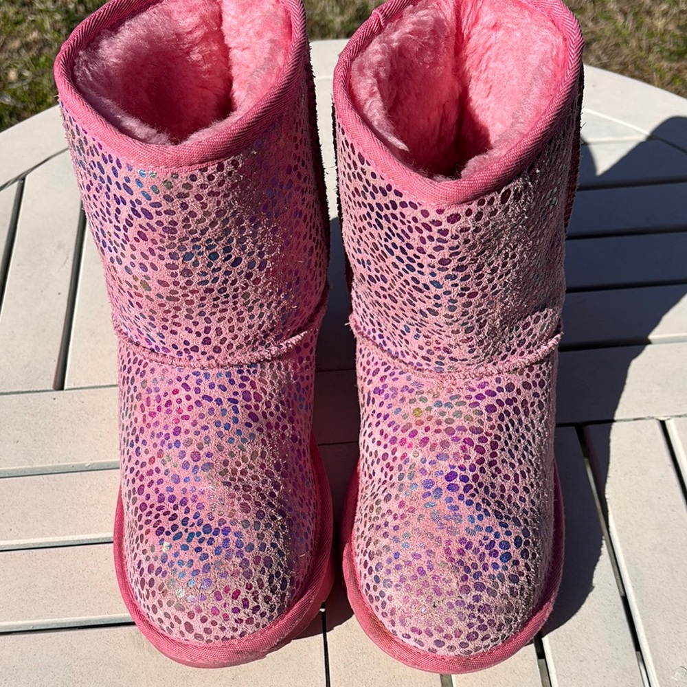Pink Sequin uggs